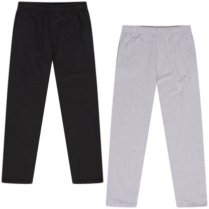 Black and gray pants on a white background
