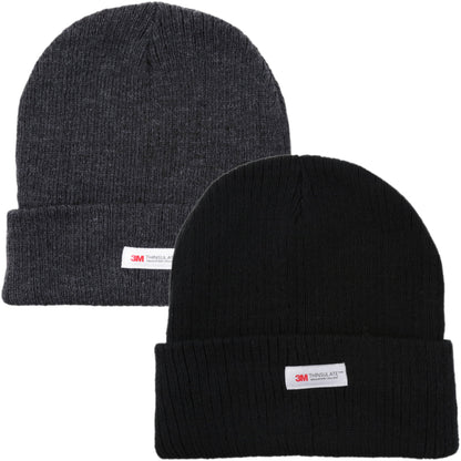 HeatGuard Thinsulate Ribbed Thermal Beanie Hat - QHA UK