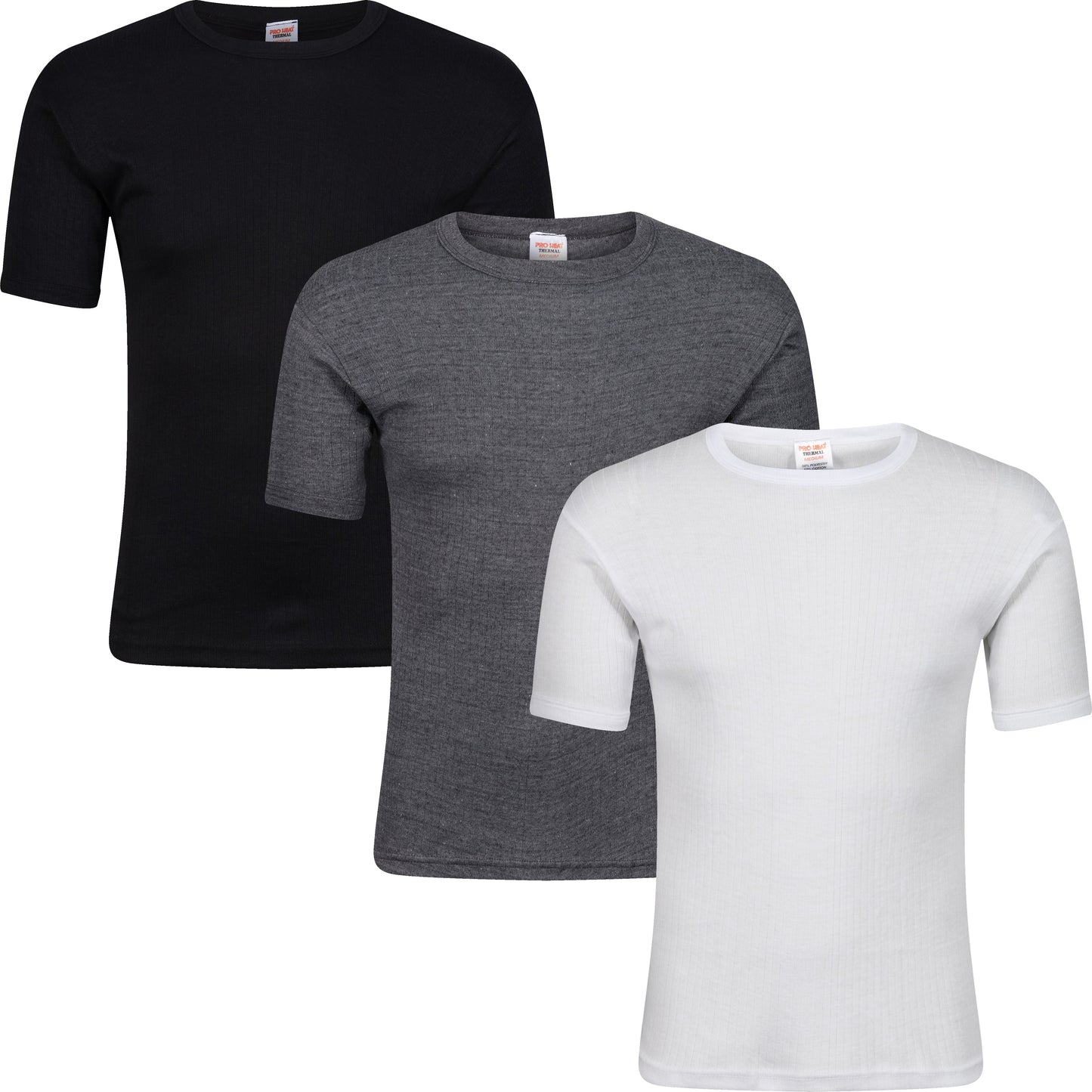 Mens Thermal Short Sleeve T Shirt Warm Base Layer Heat Retention Top - QHA UK