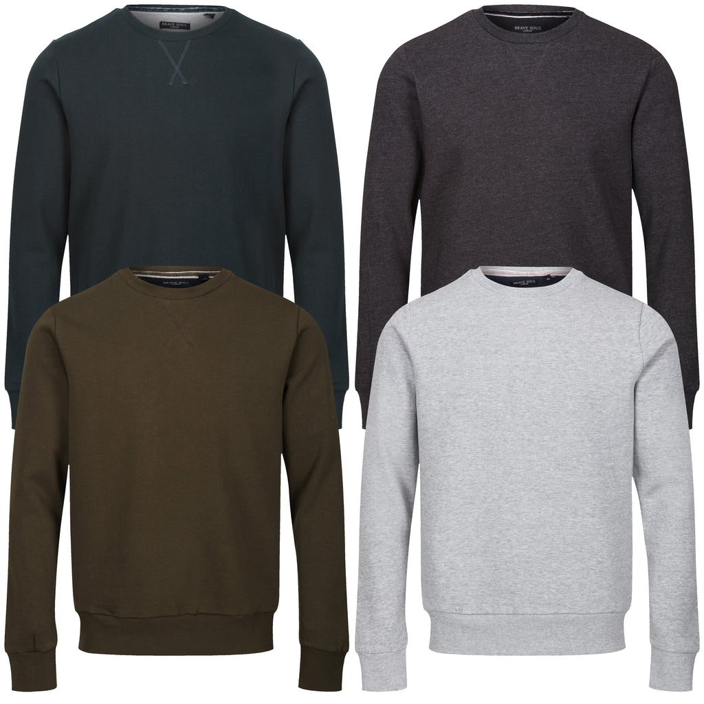 Brave Soul Jones Crew Neck Sweatshirt