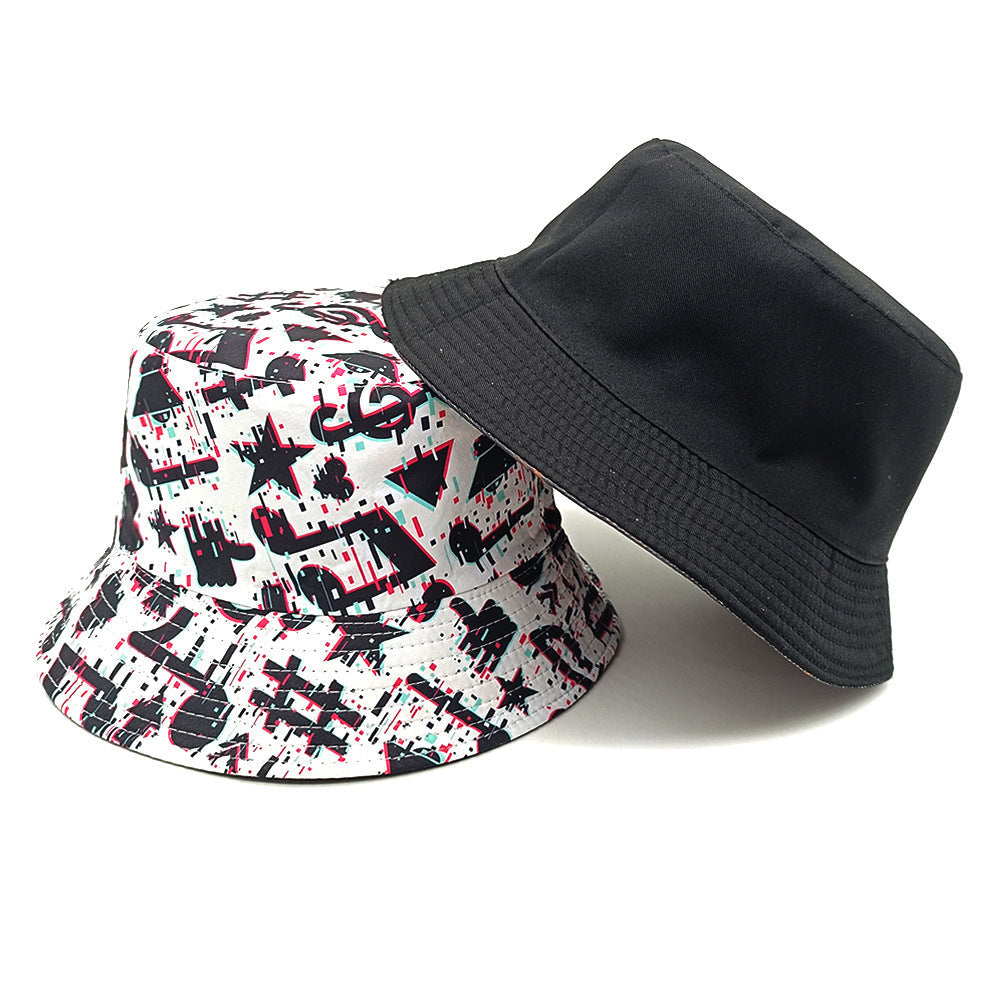 Musical Note Pattern Printed Bucket Hat, Summer Outdoor Travel Cap