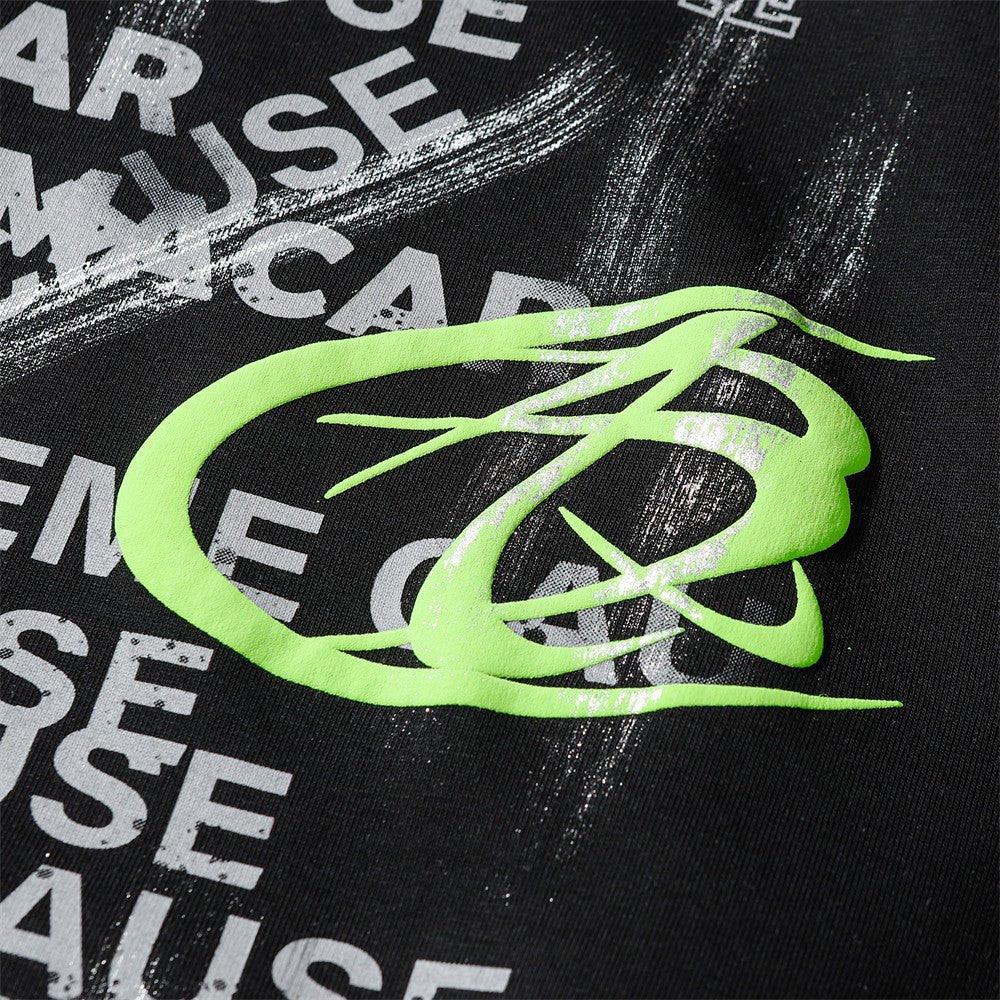 Fashion Letter Printed Graffiti Streetwear Hoodie with Bold Typography