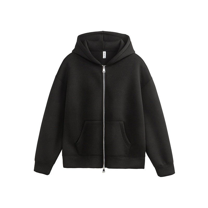 Unisex Retro Hoodie - Loose Solid Color