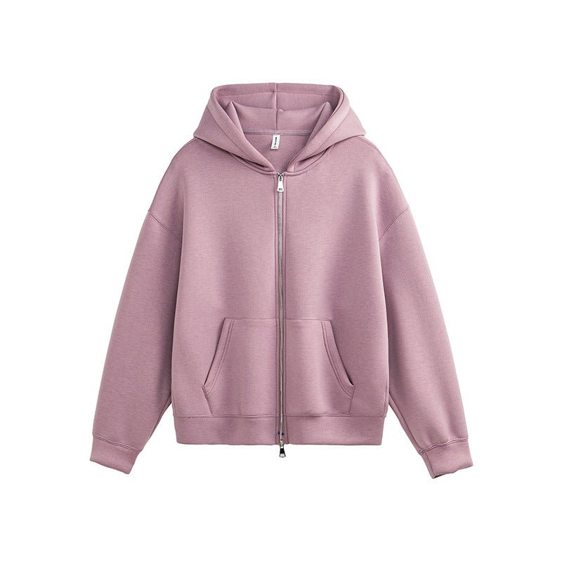 Unisex Retro Hoodie - Loose Solid Color