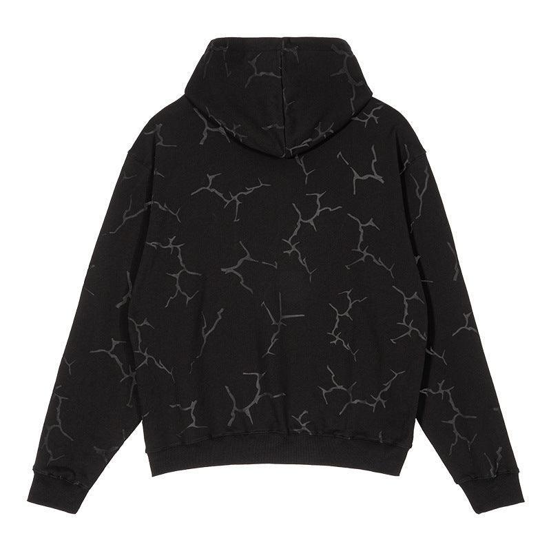 Rivet Lightning Pattern Winter Fashion Hoodies