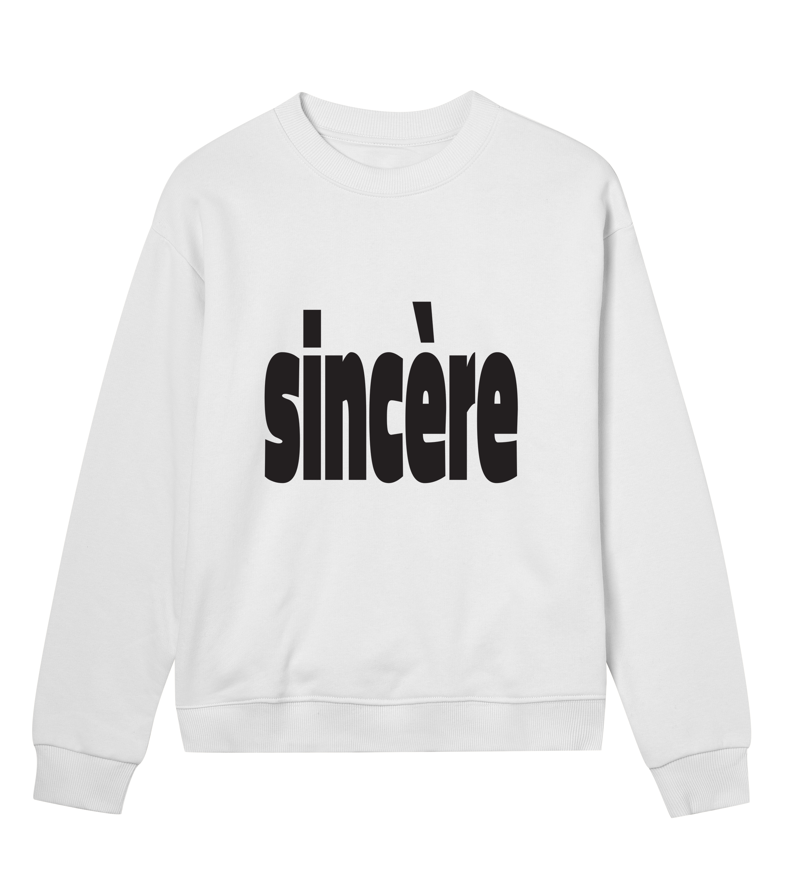 Sincère Womens Sweatshirt Black Type
