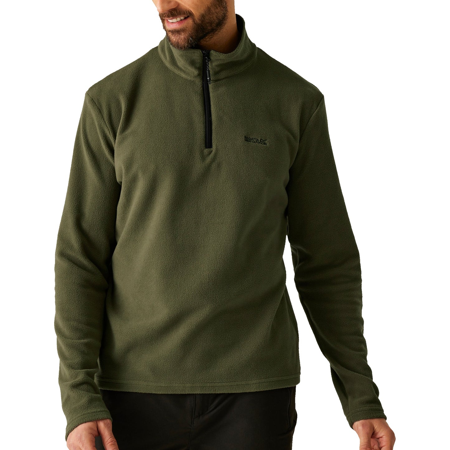 Regatta Mens Thompson Fleece 1/4 Zip Lightweight Anti Pill Pullover - QHA UK
