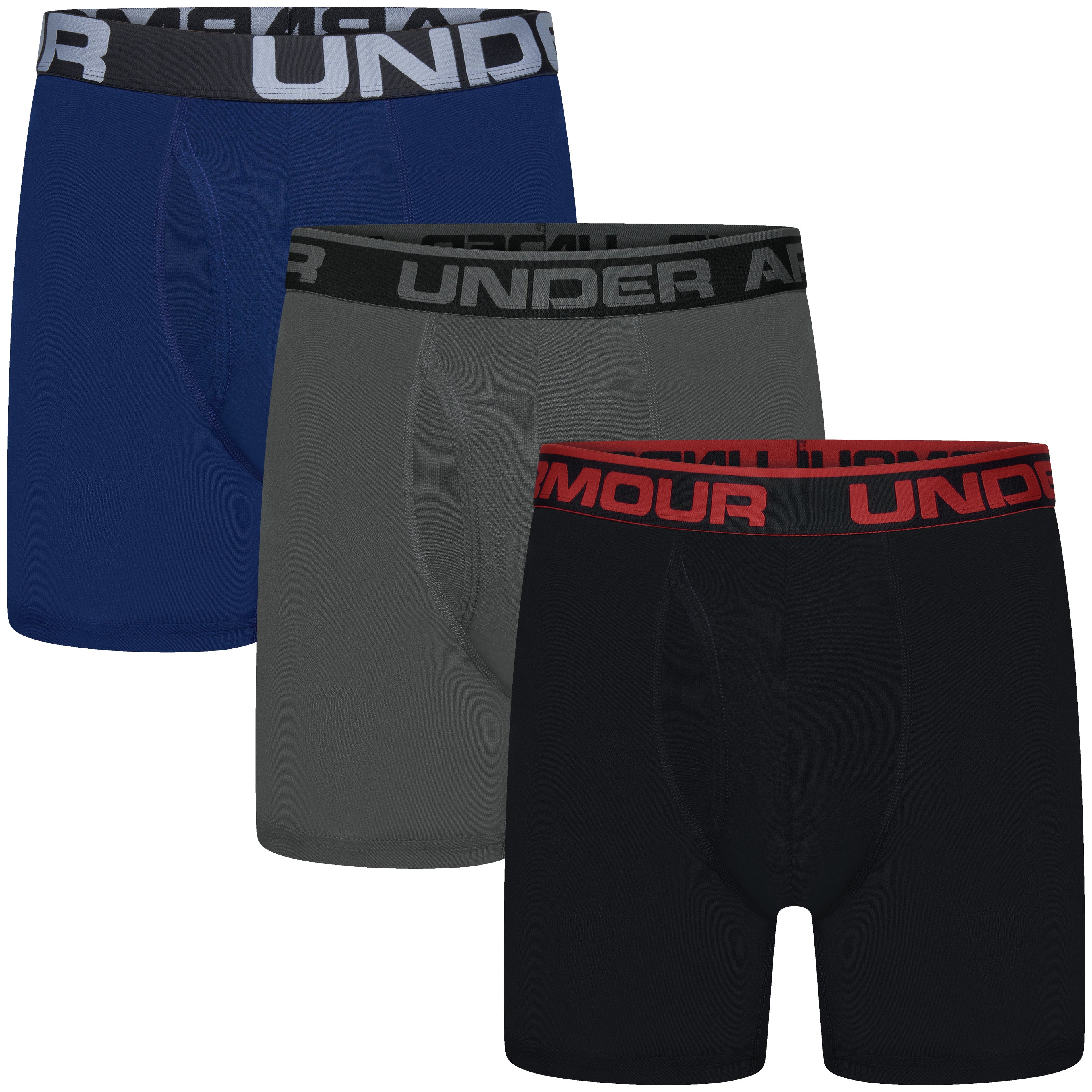 Under Armour 6" Charged Micro Fiber 3 Pack Boxerjocks