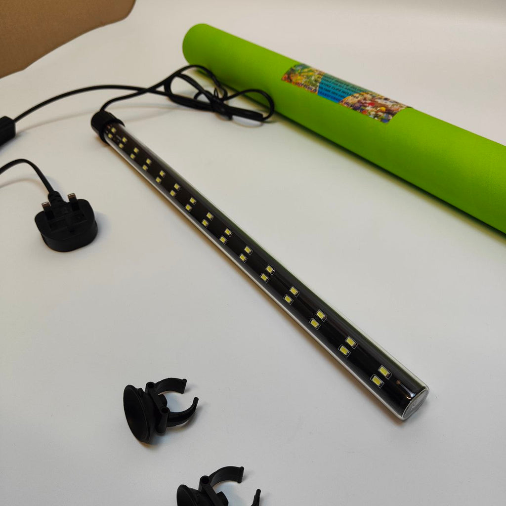 AquarLine 46cm LED Aquarium Light - Bright White, IP67, with Mounting Clips