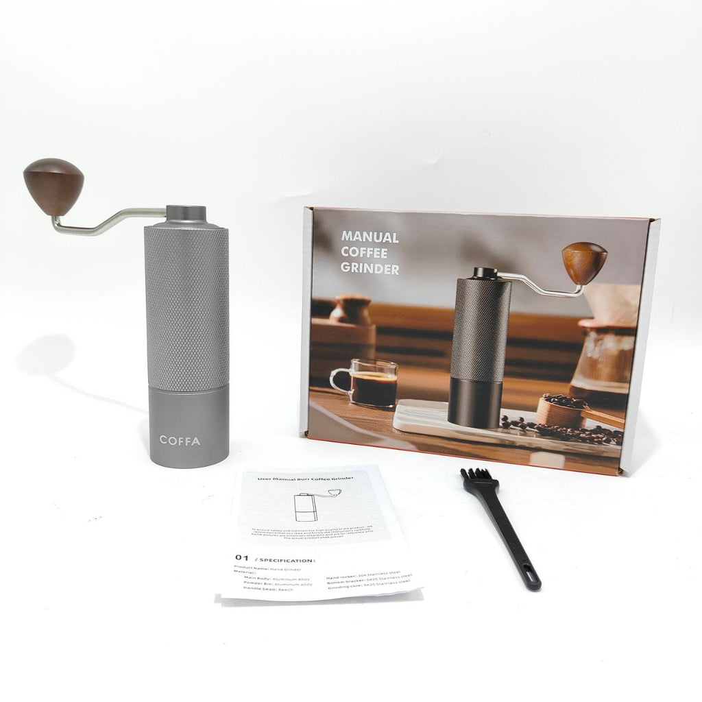 COFFA Manual Coffee Grinder 25g Stainless Steel Burr Adjustable for Espresso