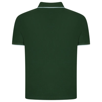 Evryone Mens Cotton Polo Shirt Contrast Tipped Short Sleeve Smart Casual Top - QHA UK