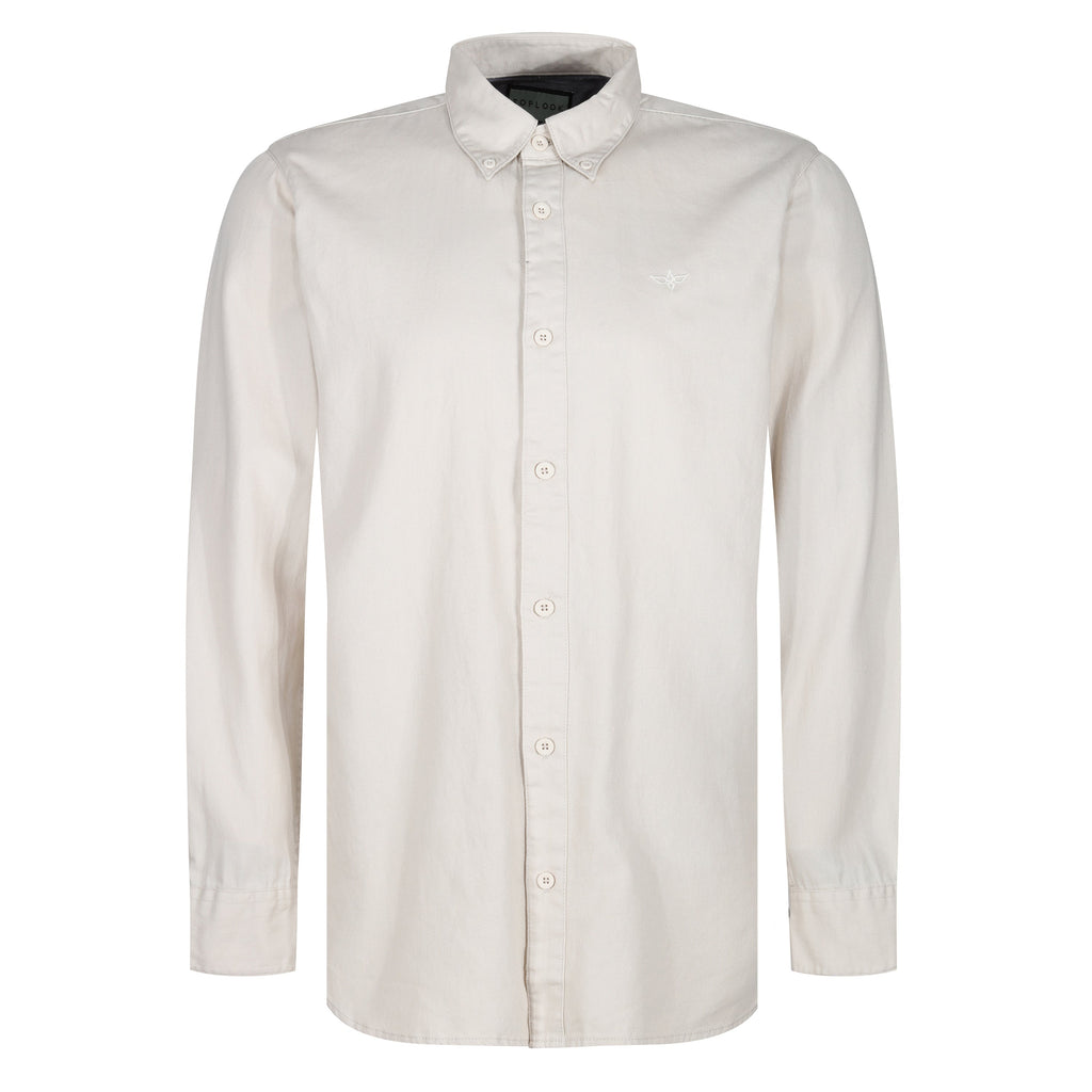 TL London Mens 100% Cotton Shirt Long Sleeve Button Down Smart Casual Regular Fit