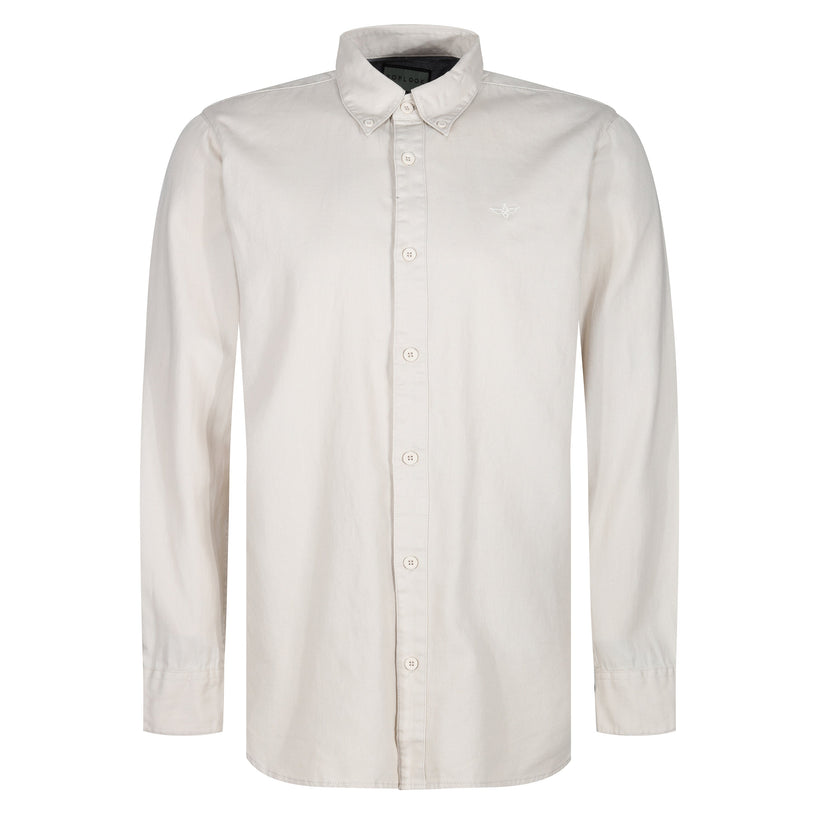 TL London Mens 100% Cotton Shirt Long Sleeve Button Down Smart Casual Regular Fit - QHA UK
