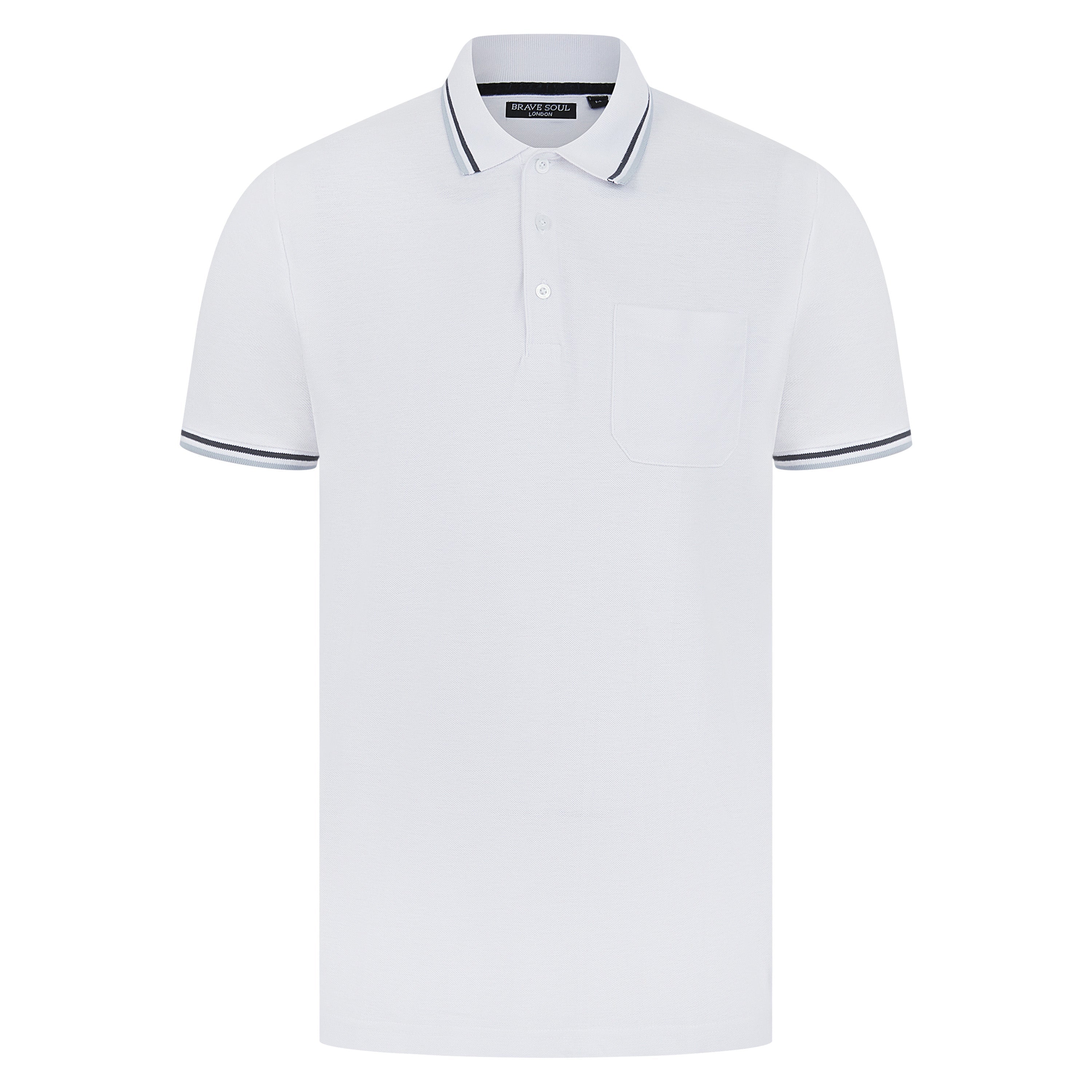 Brave Soul Cosmo Pique Polo Shirt