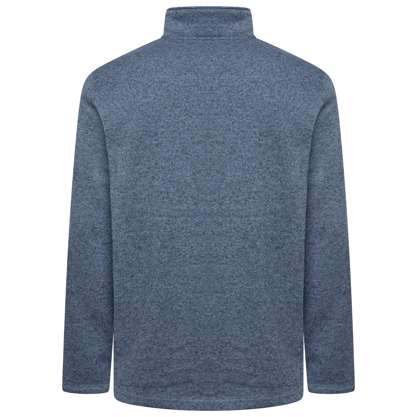 Wrangler Authentics Mens Quarter Zip Fleece Jumper Marl Pullover Top RRP: 45 - QHA UK