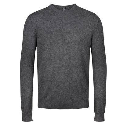 Mens Crew Neck Jumper Lightweight Knit Pullover Soft Casual Sweater - QHA UK