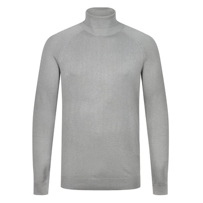 City Comfort Mens Turtle Roll Neck Jumper Lightweight Knit Sweater Casual Top - QHA UK