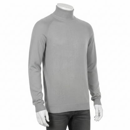 City Comfort Men's Roll Neck Jumper Soft Knit Viscose Sweater M–2XL