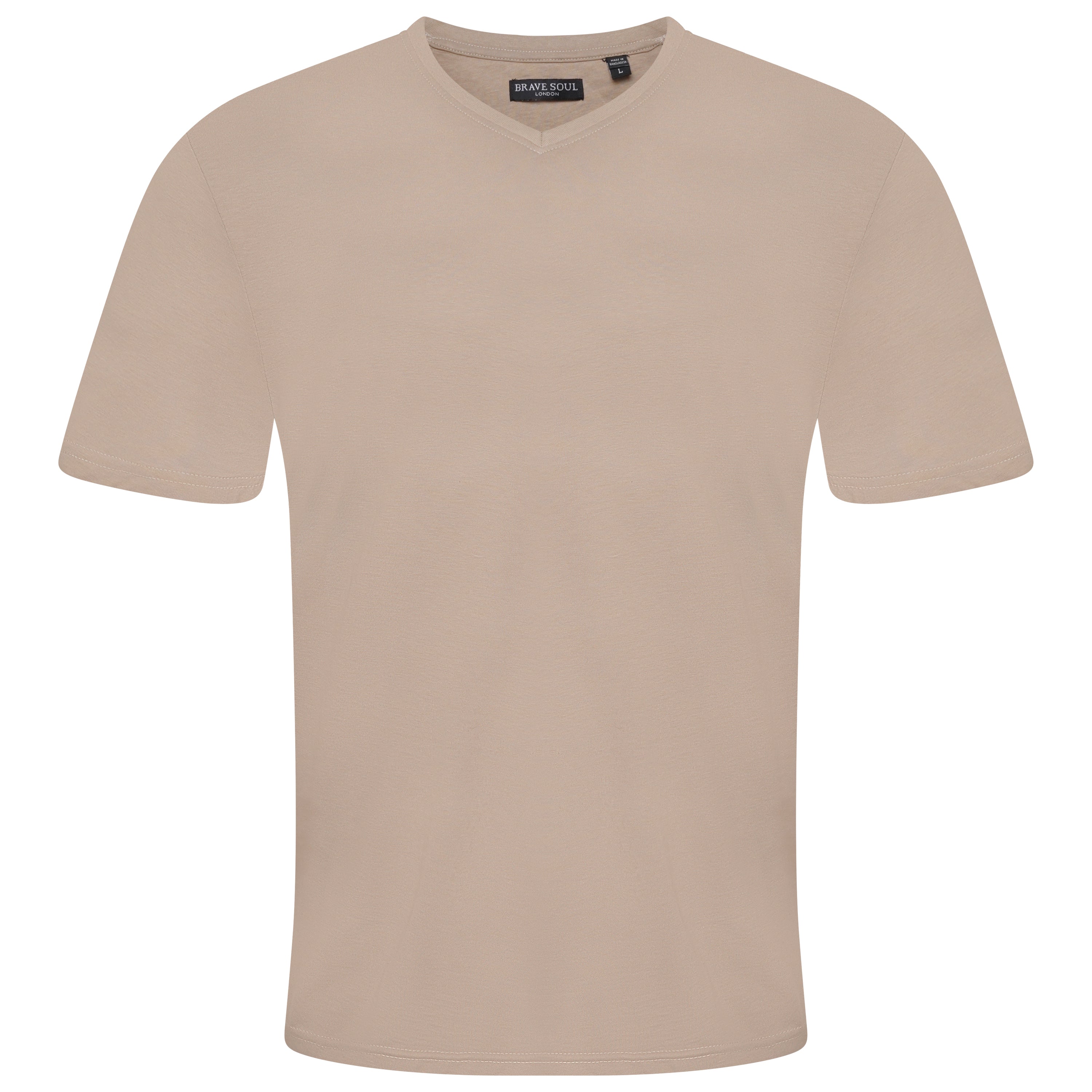 Brave Soul Saint Cotton V Neck T-Shirt