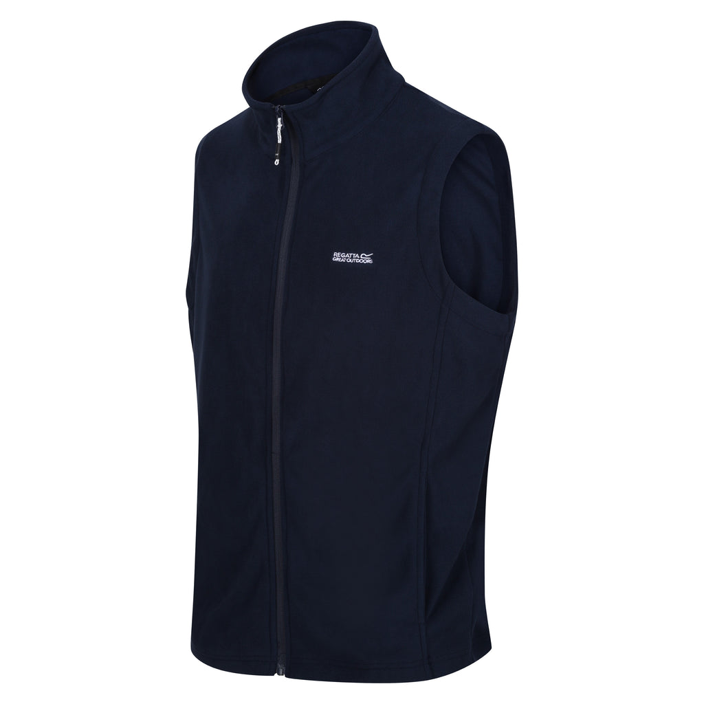 Regatta Tobias Fleece Gilet Mens Full Zip Bodywarmer Lightweight Vest - QHA UK