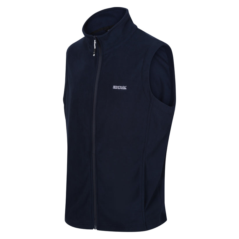 Regatta Tobias Fleece Gilet Mens Full Zip Bodywarmer Lightweight Vest - QHA UK