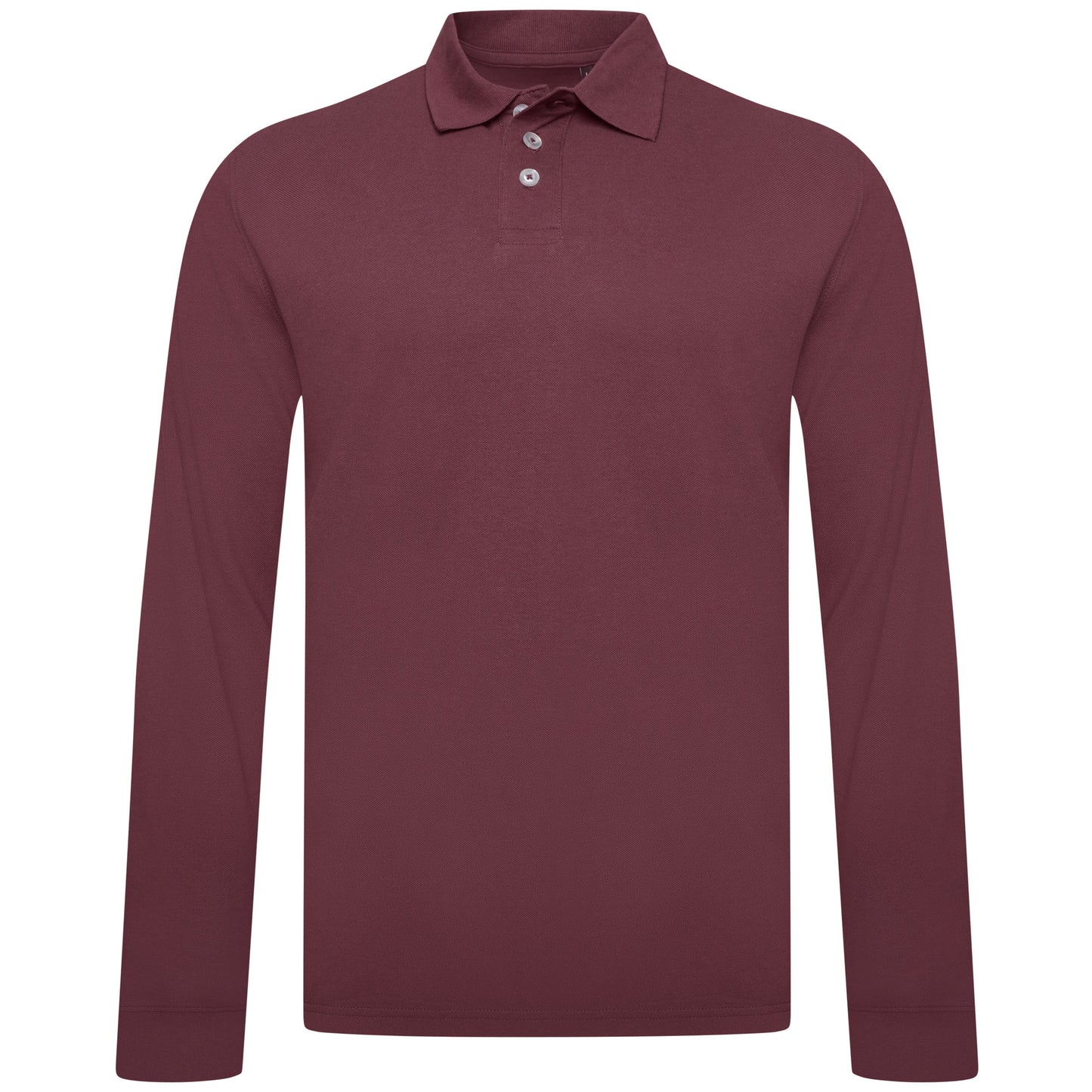 Everett Wales Mens Cotton Pique Long Sleeve Polo Shirt Casual Regular Fit - QHA UK