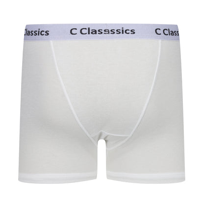 C Classics Mens 3 Pack Boxer Shorts Button Fly Cotton Rich Comfort Fit Underwear - QHA UK