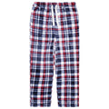Mens Plush Check Lounge Pants Soft Pyjama Bottoms PJs Drawstring Pockets - QHA UK