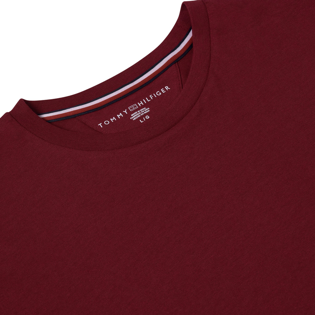 Tommy Hilfiger Mens Embroidered Logo Cotton Crew Neck T-Shirt S-2XL - QHA UK