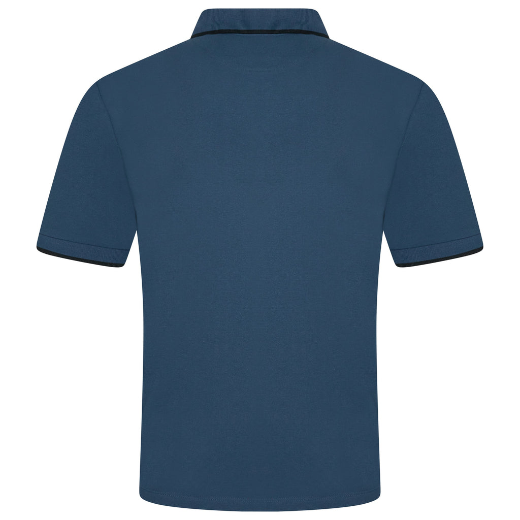 Evryone Contrast Diagonal Stripe Polo Shirt