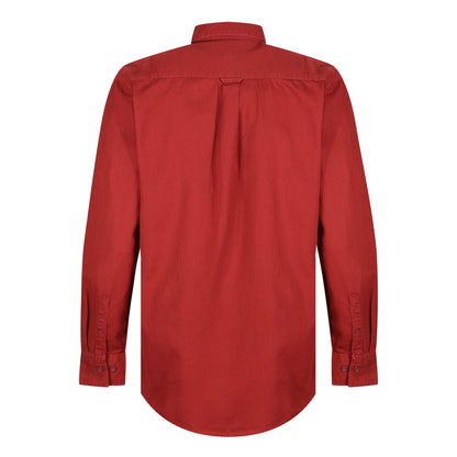TL London Mens Cotton Button Down Shirt Long Sleeve Smart Casual Work Formal Top - QHA UK
