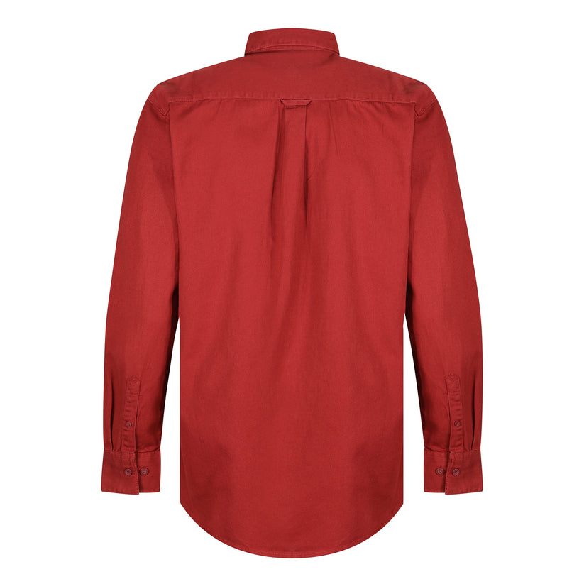 TL London Mens Cotton Button Down Shirt Long Sleeve Smart Casual Work Formal Top - QHA UK