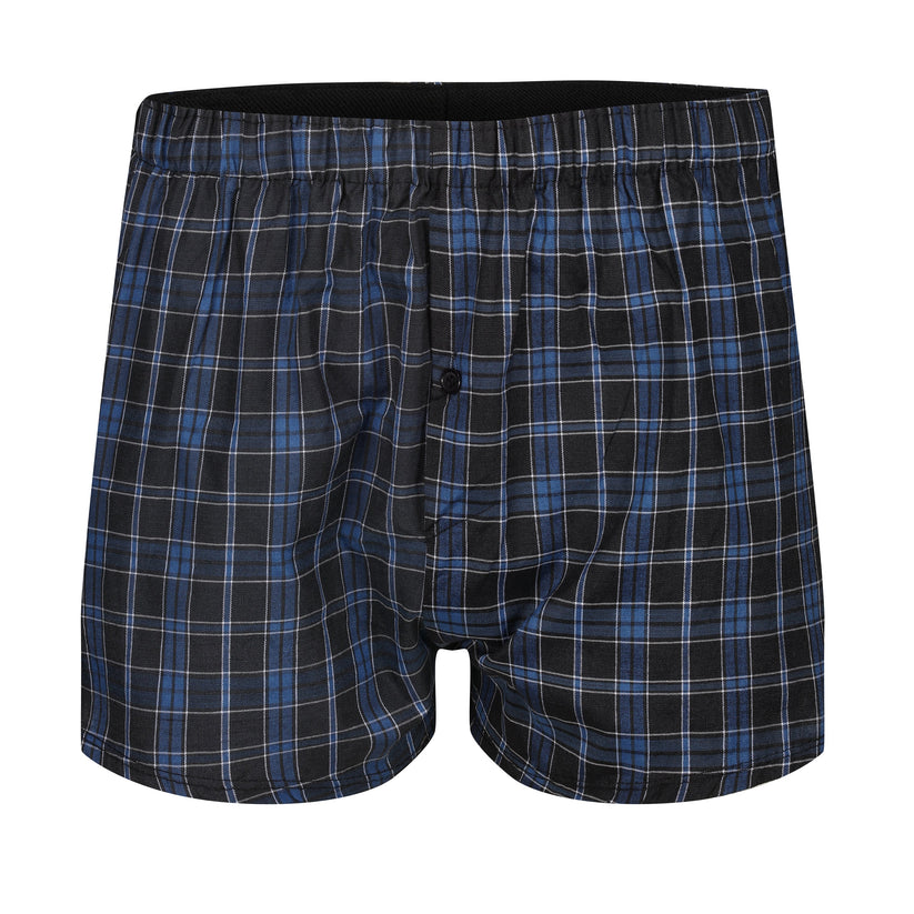 Payden Mens 3 Pack Check Boxer Shorts Cotton Rich Underwear S-2XL - QHA UK