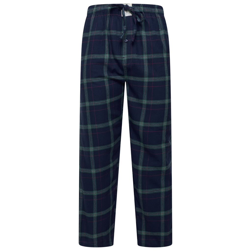 Lucky Brand Mens Henley Pyjama Set Flannel Check Lounge Pants PJs S-XL