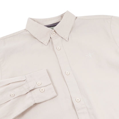 TL London Mens 100% Cotton Shirt Long Sleeve Button Down Smart Casual Regular Fit - QHA UK