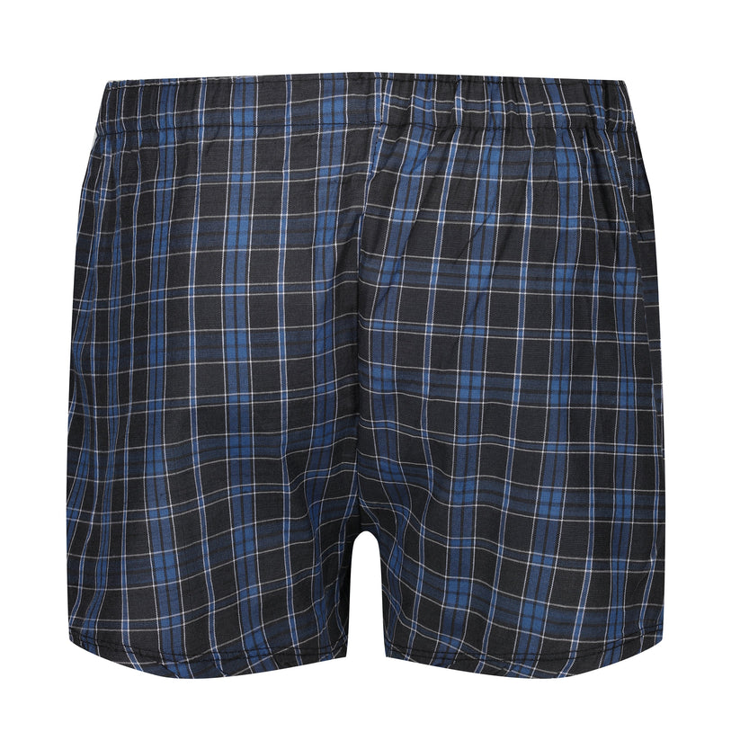 Payden Mens 3 Pack Check Boxer Shorts Cotton Rich Underwear S-2XL - QHA UK