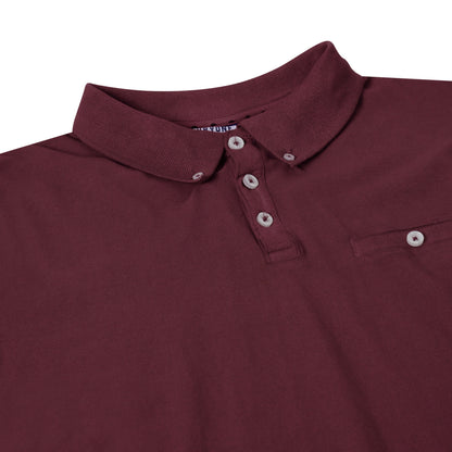 Evryone Mens Cotton Pique Polo Shirt Button Collar Short Sleeve Casual Top - QHA UK
