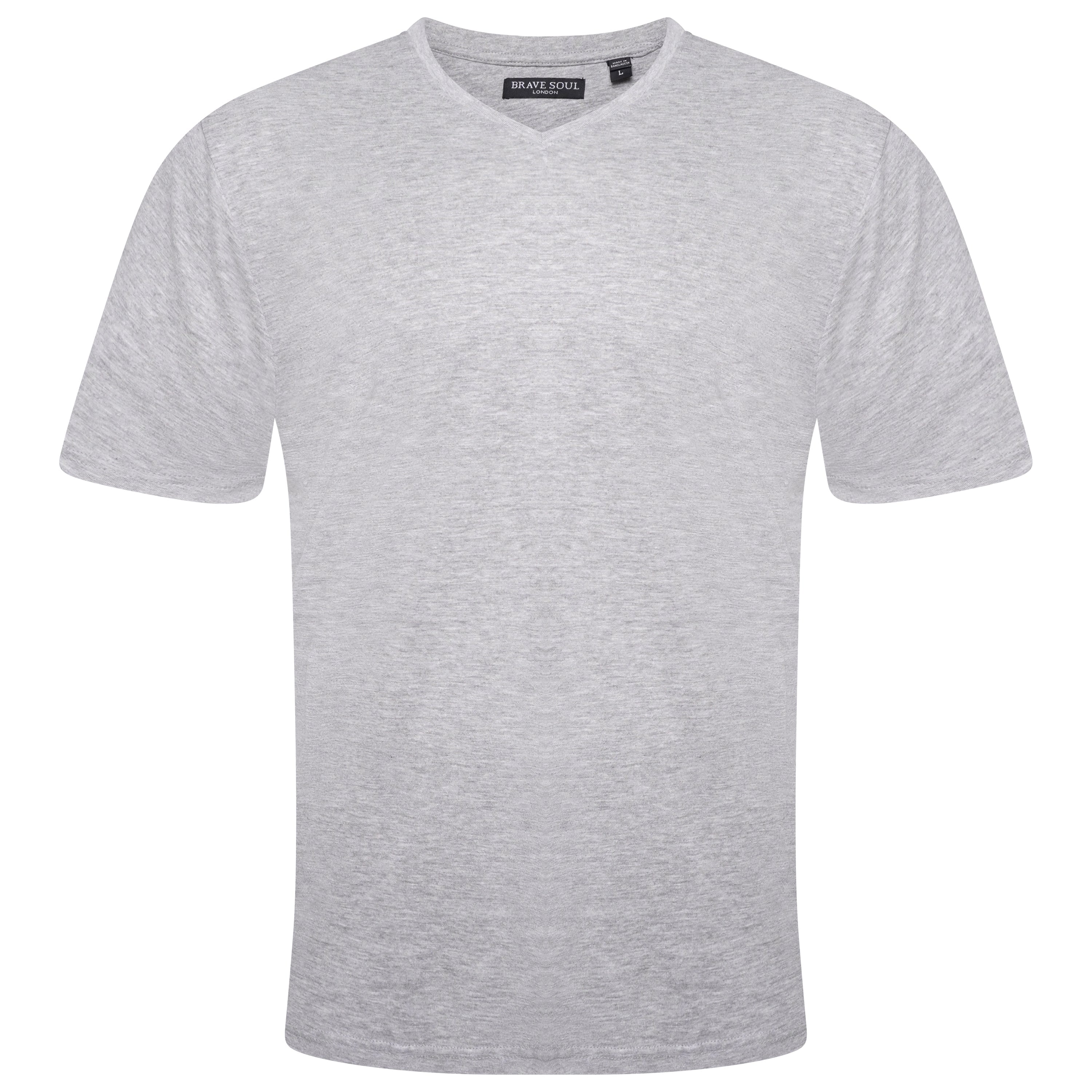 Brave Soul Saint Cotton V Neck T-Shirt