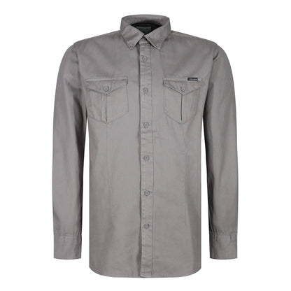 TL London Mens Cotton Button Down Shirt Long Sleeve Smart Casual Work Formal Top - QHA UK