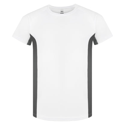 Roly Mens Gym T-Shirt Quick Dry Breathable Running Sports Contrast Panel Tee - QHA UK