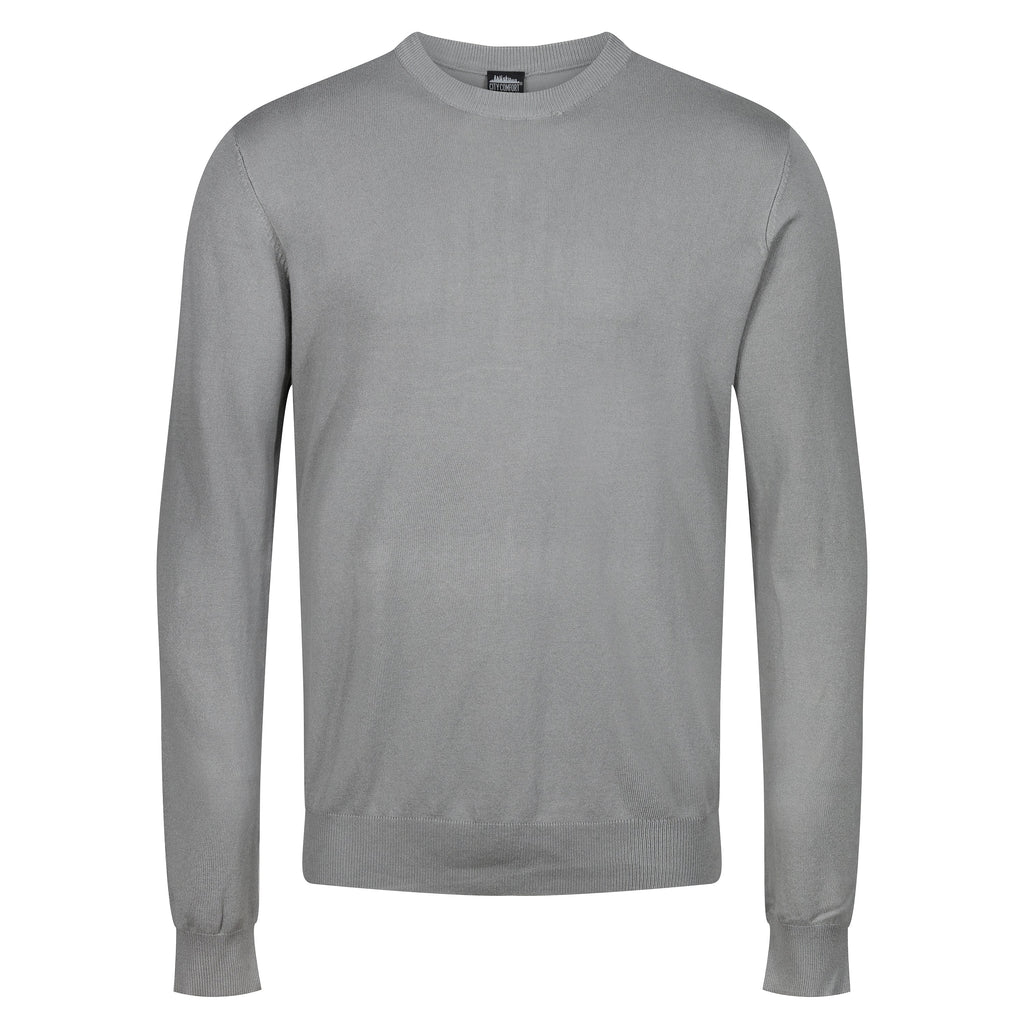 Mens Crew Neck Jumper Lightweight Knit Pullover Soft Casual Sweater - QHA UK