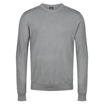 Mens Crew Neck Jumper Lightweight Knit Pullover Soft Casual Sweater - QHA UK