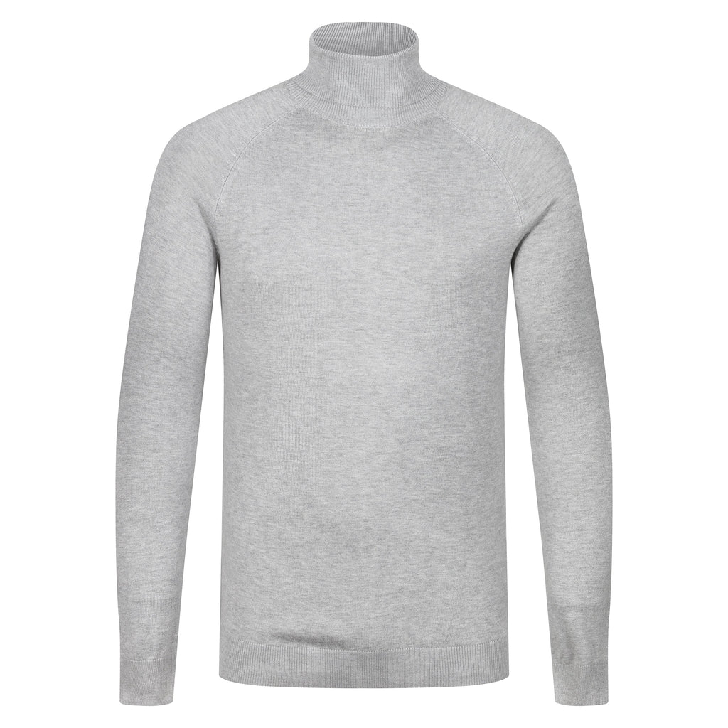 City Comfort Mens Turtle Roll Neck Jumper Lightweight Knit Sweater Casual Top - QHA UK