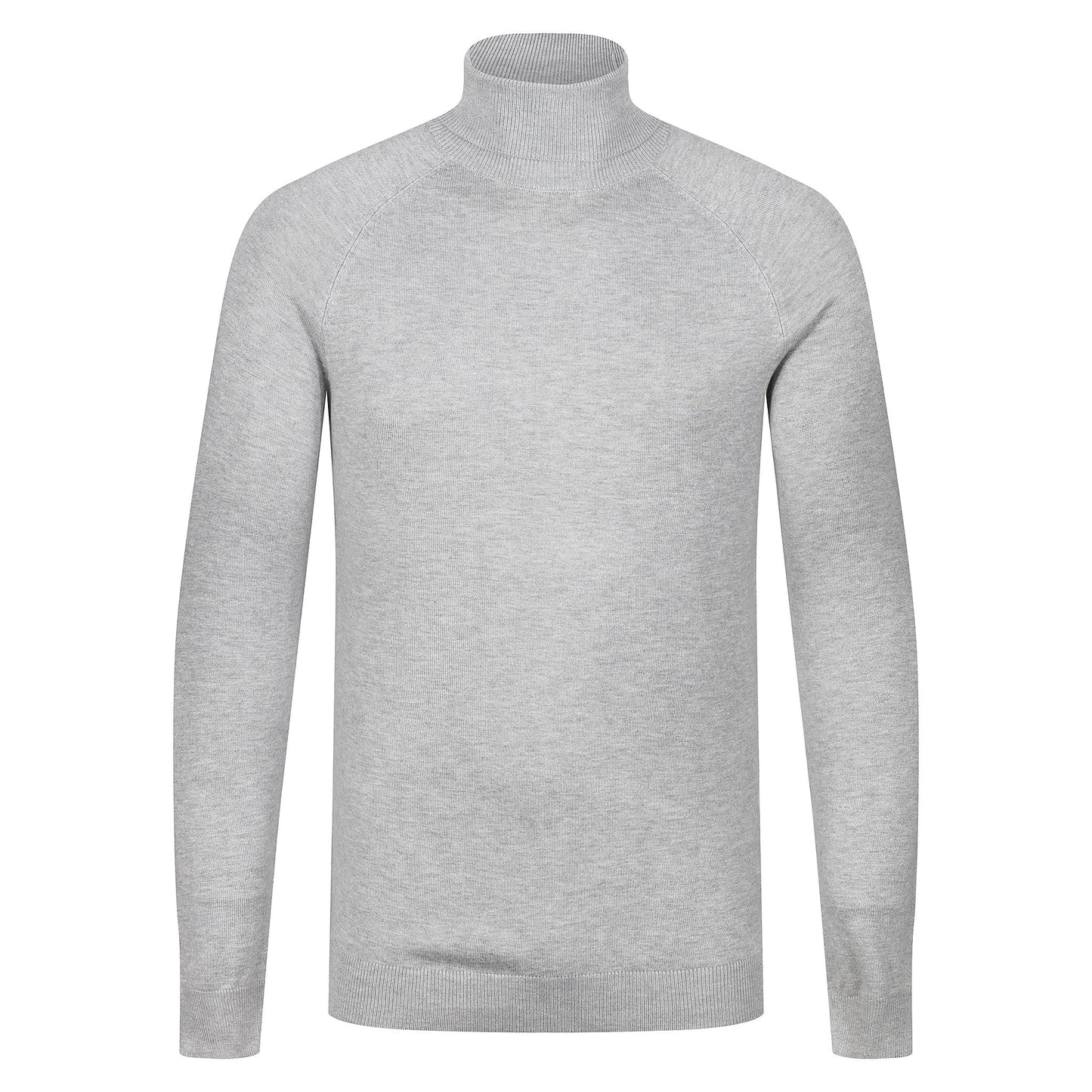 City Comfort Mens Turtle Roll Neck Jumper Lightweight Knit Sweater Casual Top - QHA UK