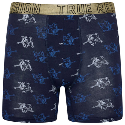 True Religion Men's Fly Front Boxer Briefs Cotton Stretch Pack of 4 S–XL