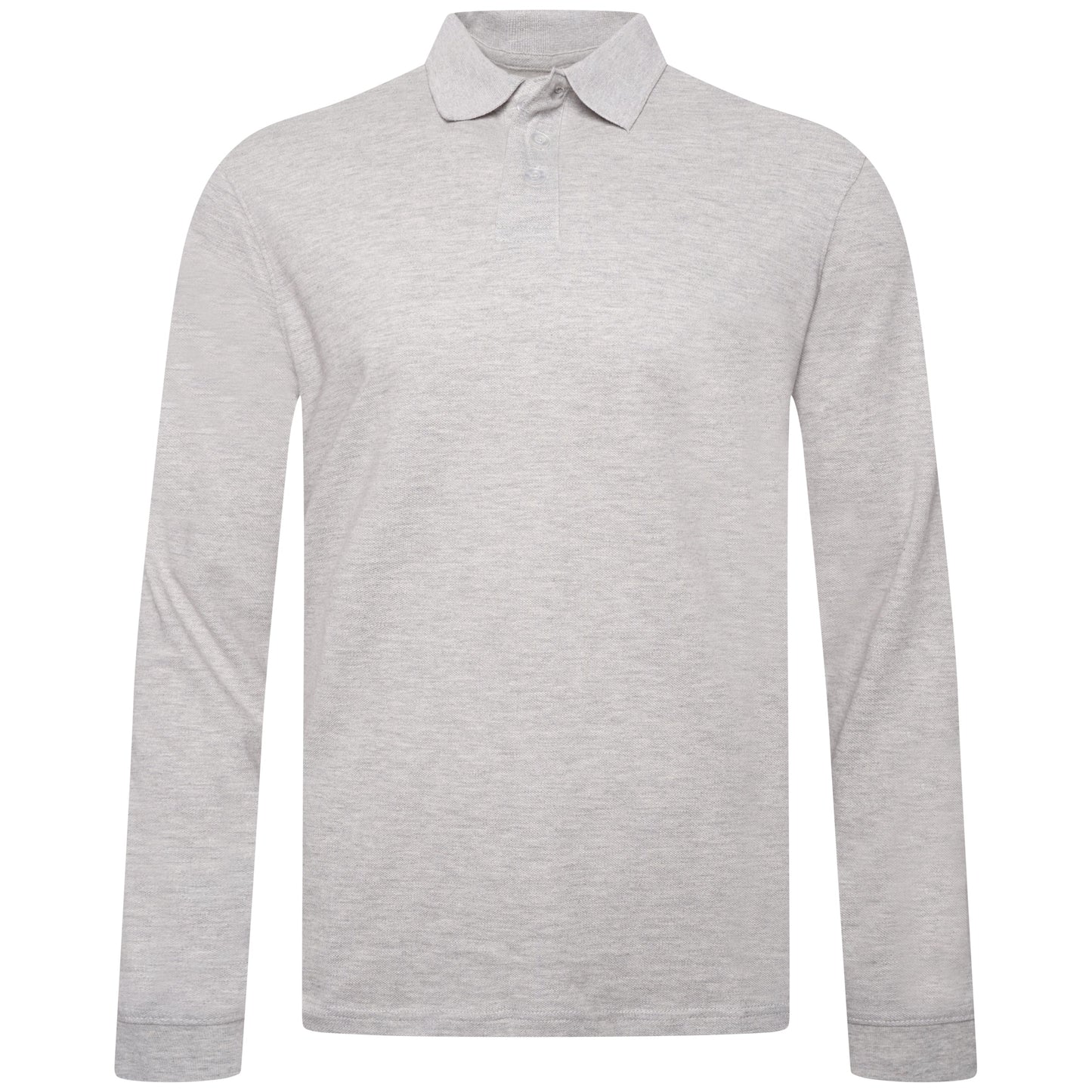 Everett Wales Mens Cotton Pique Long Sleeve Polo Shirt Casual Regular Fit - QHA UK