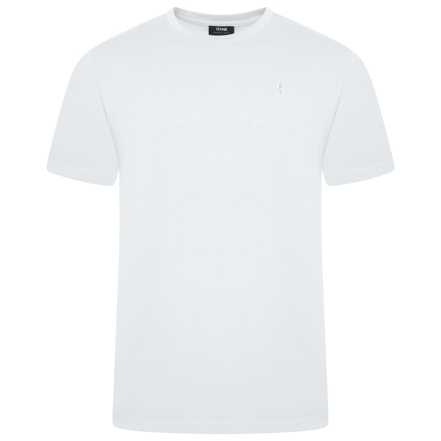White t-shirt on a white background