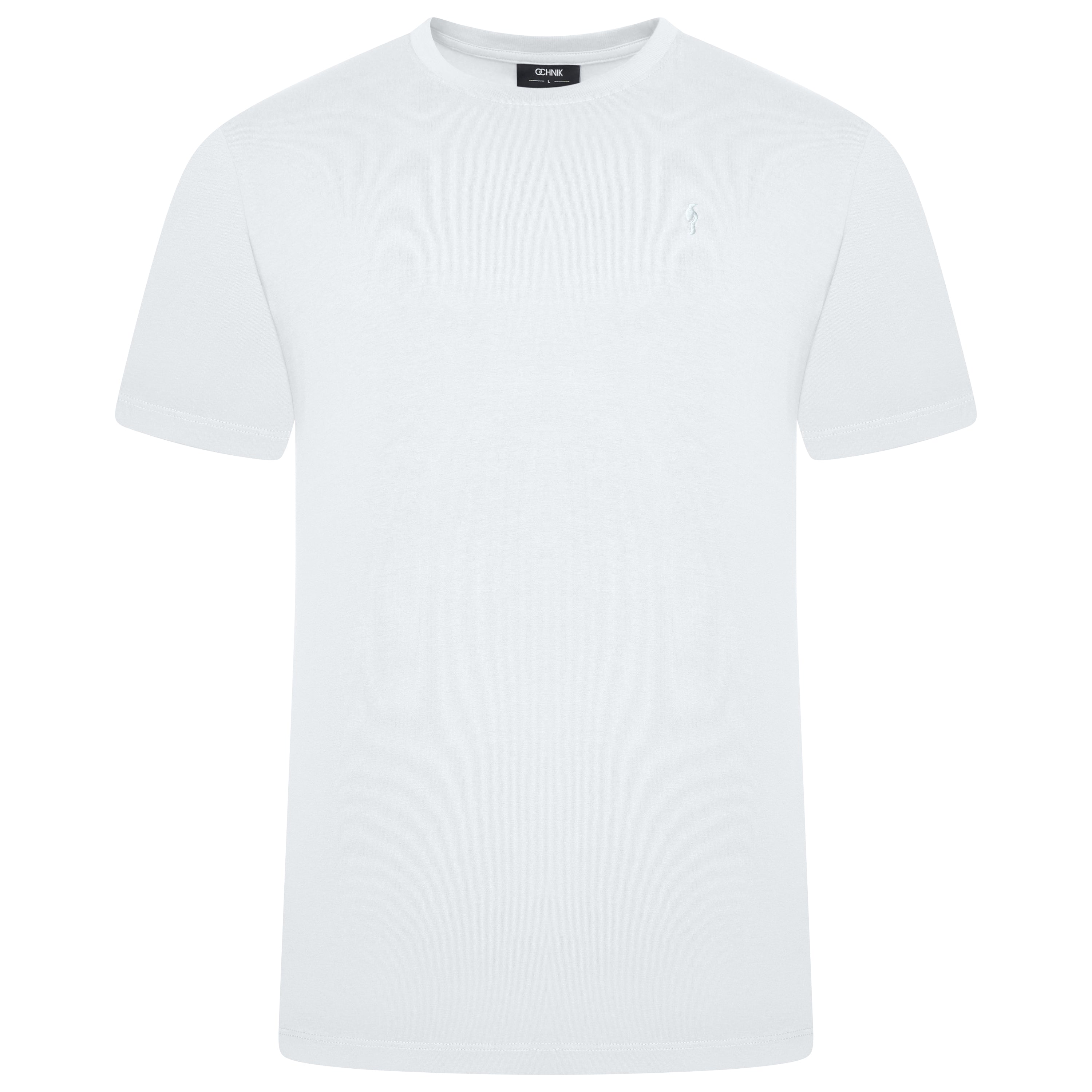 White t-shirt on a white background