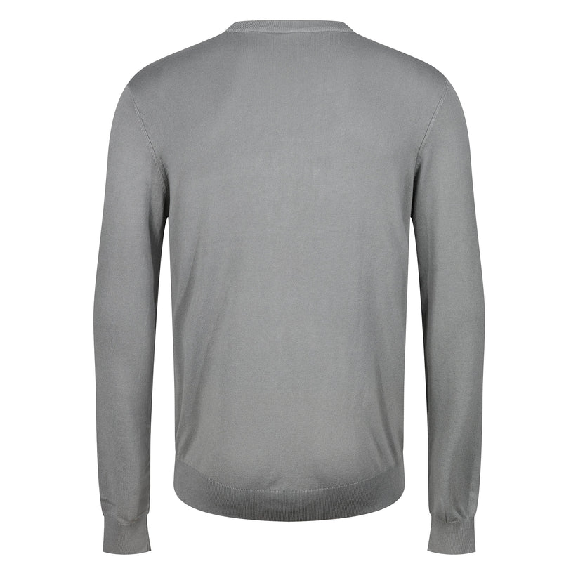 Mens Crew Neck Jumper Lightweight Knit Pullover Soft Casual Sweater - QHA UK