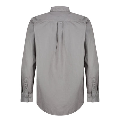 TL London Mens Cotton Button Down Shirt Long Sleeve Smart Casual Work Formal Top - QHA UK